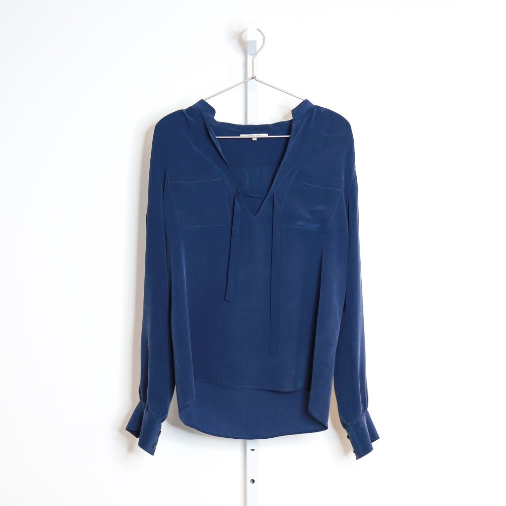 Gerard Darel Navy Blouse